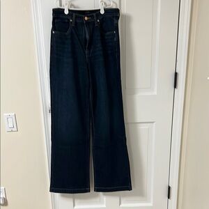 Silver Jeans Dark Denim Flare Wide Leg Jeans